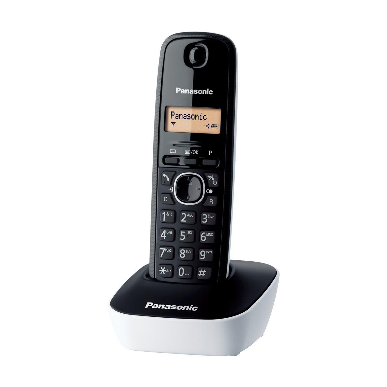 PANASONIC TELEFONO CORDLESS DECT SINGOLO CON BASE MONTABILE A PARETE BIANCO KX- - Immagine 2