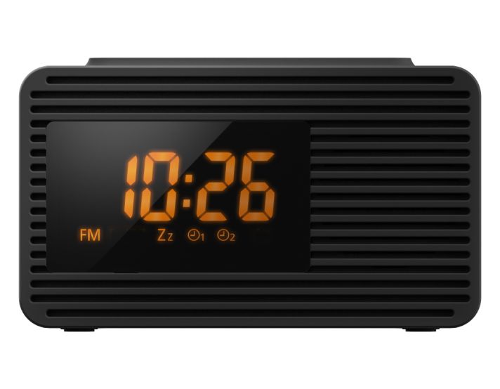Radio reloj con proyector 180 ° Dimmer 0-100% Radio FM con temporizador  Apagado 5