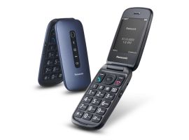 KX-TU550EXC - Teléfono para personas mayores, teléfono móvil 4G, tecnología de llamadas claras VoLTE, azul