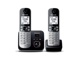 KX-TG6862JTB - Telefono cordless con segreteria telefonica, nero
