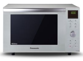 NN-DF385MEPG - Micro-ondes combiné, 1000 W, 23 litres, four, fonction grill, technologie Inverter, argent