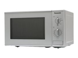 NN-E221MMEPG - Micro-ondes, 800 W, 20 litres, 5 niveaux de cuisson, argent