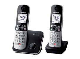 KX-TG6852SPB - Teléfono inalámbrico con contestador automático, negro