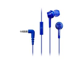 RP-TCM115E-A - In-ear Hoofdtelefoon, Headset, verwisselbare oordopjes, blauw