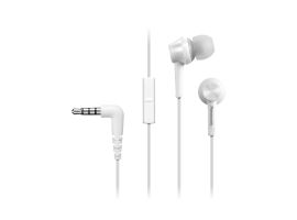 RP-TCM115E-W - In-ear Hoofdtelefoon, Headset, verwisselbare oordopjes, wit