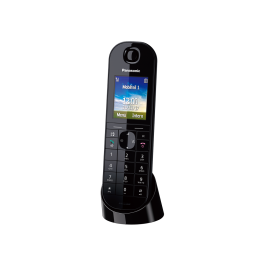 Weckfunktion, Freisprechen - DECT-Telefon Schnurloses KX-TGQ400 - schwarz