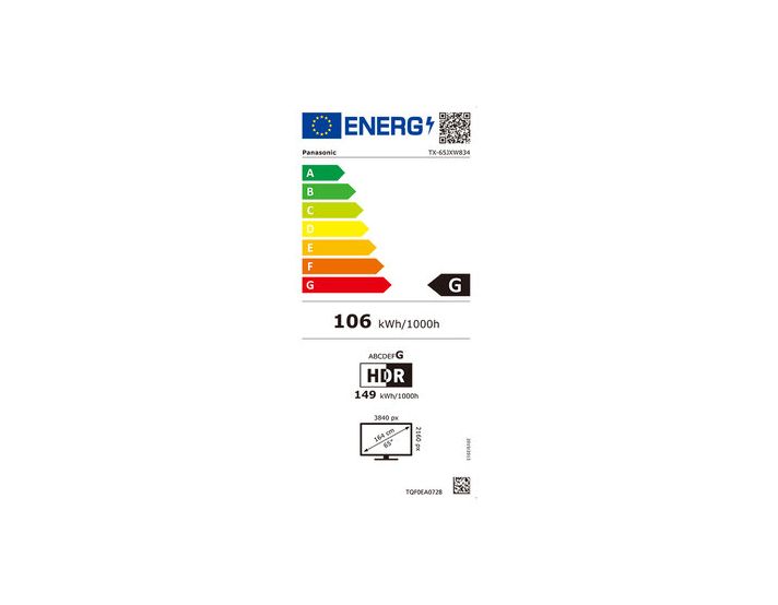 Panasonic 65 Zoll 4K outlet Smart TV TX-65JXW834 mit Android