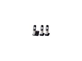 TG6823G - Trio Schnurloses DECT-Telefon - Mobilteile: 3, mit Anrufbeantworter, Nachtmodis, Freisprechen schwarz