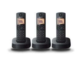 KX-TGC313SPB - Teléfono inalámbrico con contestador automático, negro