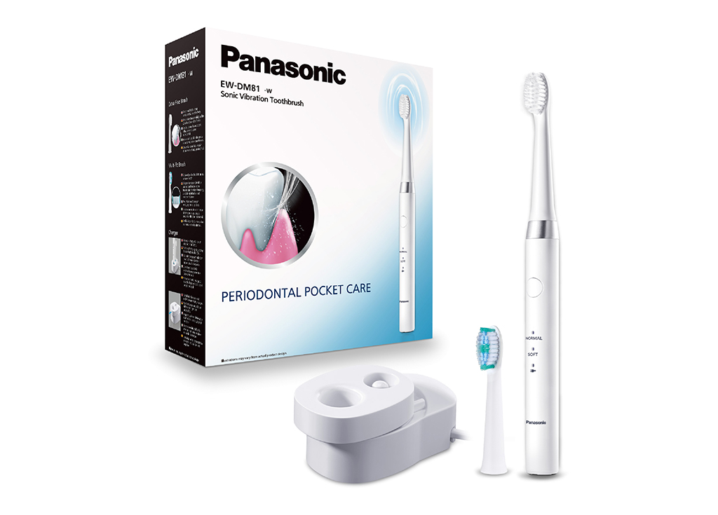 Brosse ? dents EW-DM81 avec vibrations soniques et brosse extrafine, blanc