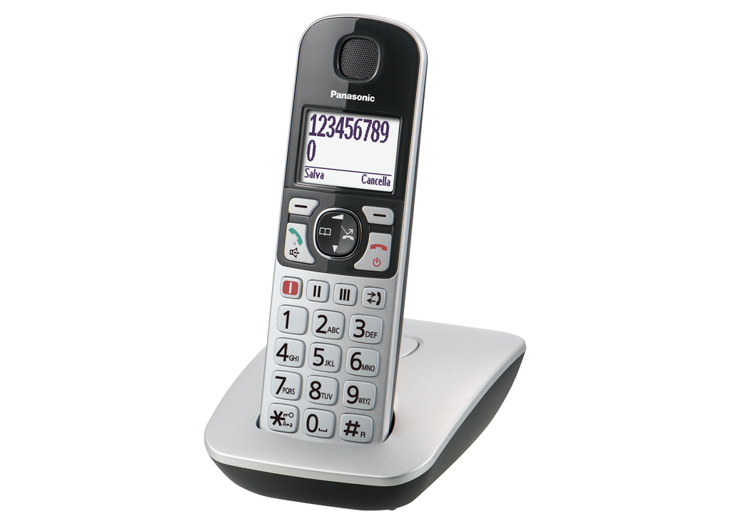 KX-TGE510JTS - Telefono cordless con segreteria telefonica, argento