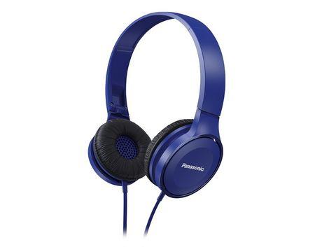 Casque filaire, haut-parleur 30mm, pliable, bleu