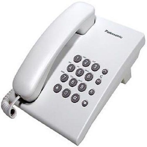 KX-TS500EXW - Telefono da tavolo, vivavoce, bianco