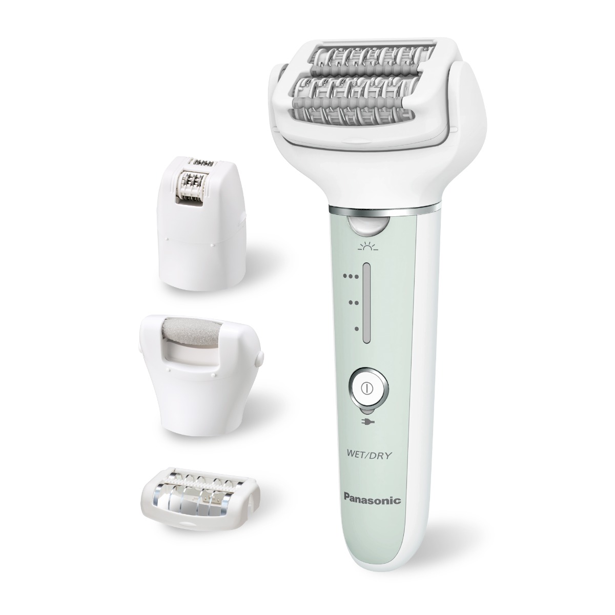 ES-EY70-G503 - ?pilateur pour utilisation humide/s?che, double disque, t?te pivotante ? 90?, lumi?re LED, t?te pour soins des pieds.