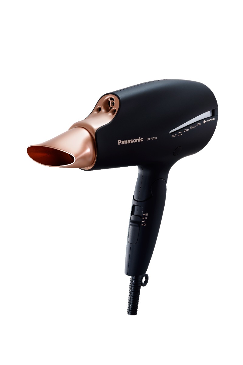 EH-NA9J-K825 - S?che-cheveux, 1800 W, technologie nanoe?, technologie Double-Min?rale, diffuseur, noir/or rose