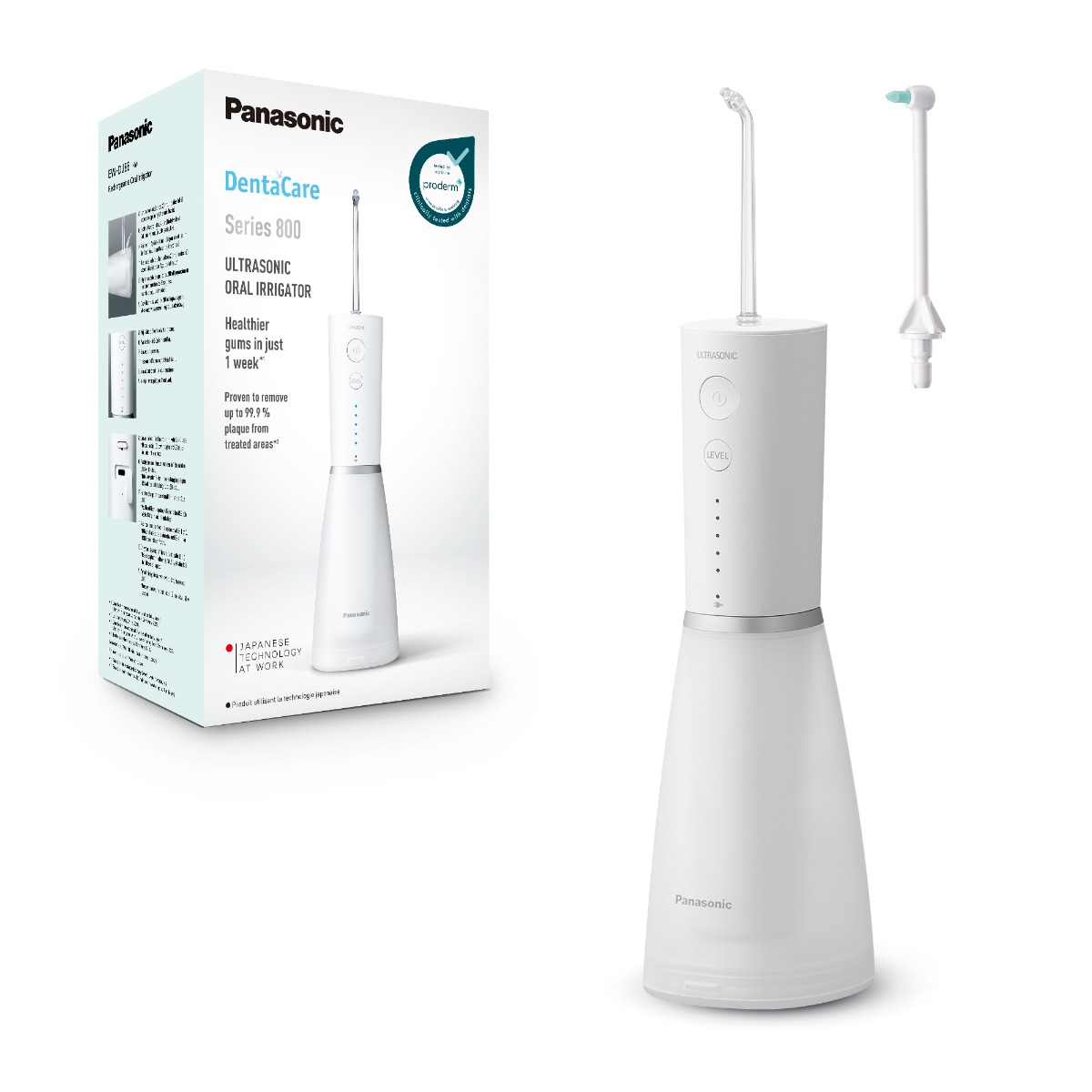 Hydropulseur Rechargeable avec Technologie Ultrasonique S?rie 800 Mod?le Blanc