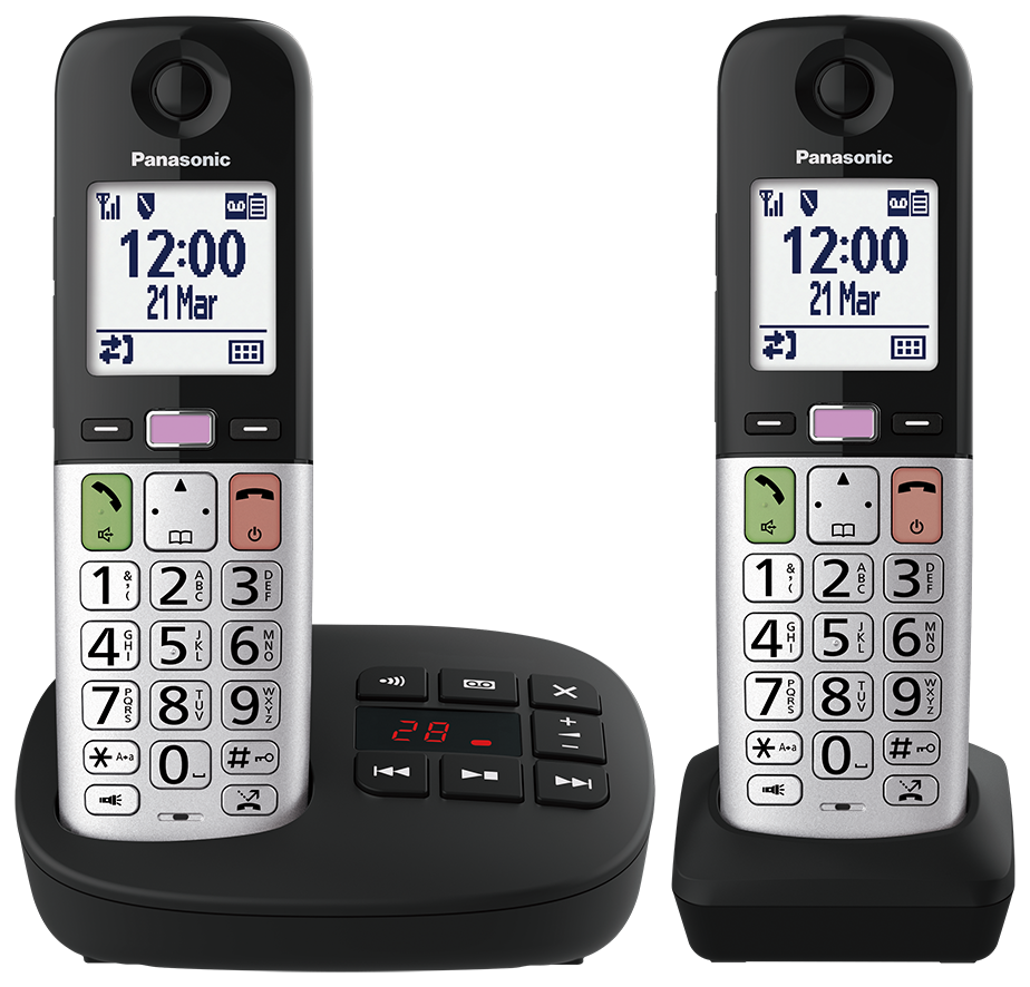 KX-TGU432EXB - R?pondeur num?rique sans fil, noir et argent?