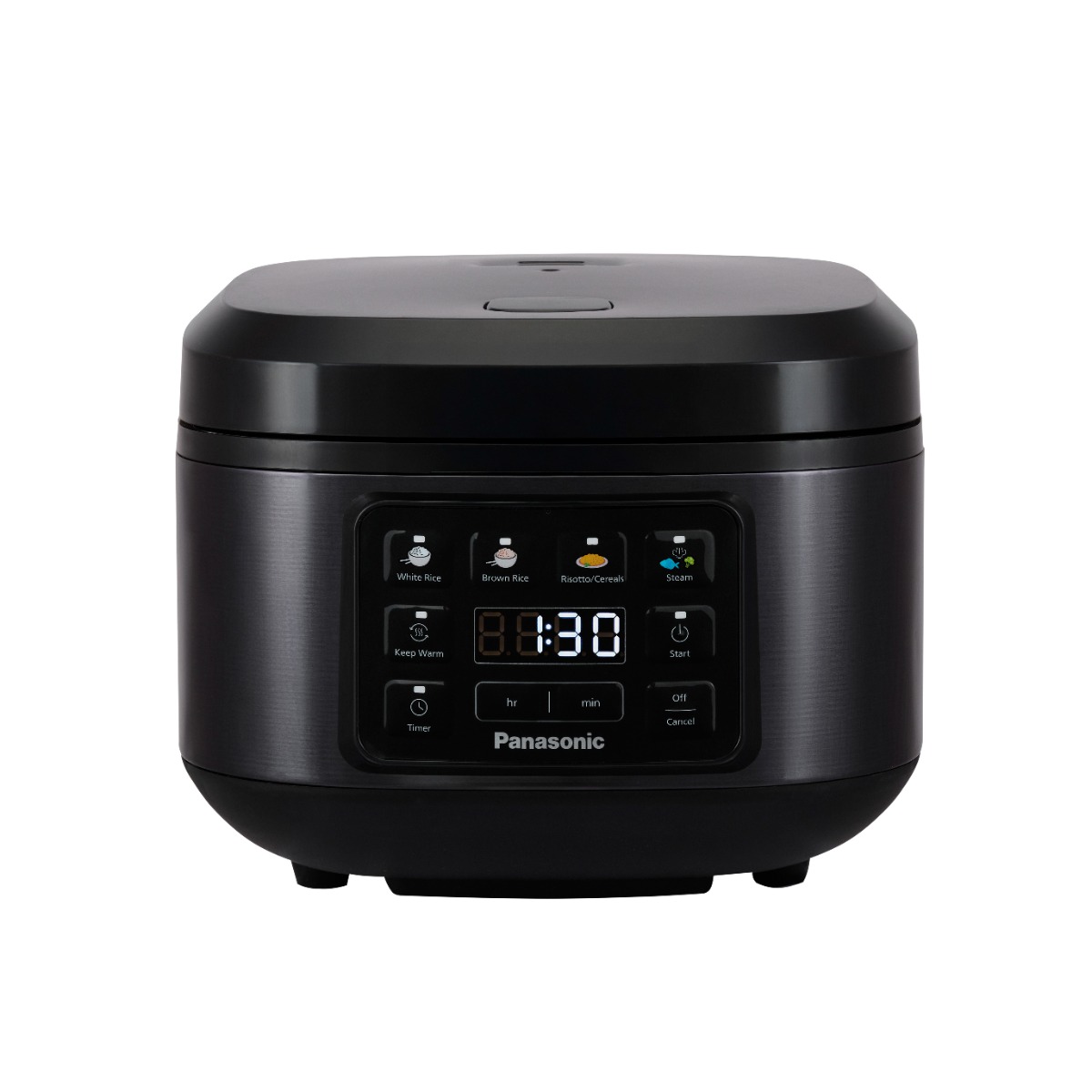 Cuiseur ? riz et vapeur 1,5L, 4 programmes automatiques, panier vapeur, noir