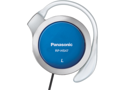 RP-HS47E-A - Cuffie clip, particolarmente piatte, blu