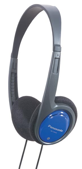 ?couteurs filaire supra-auriculaire, design clip, prise jack 3,5mm - bleu-argent