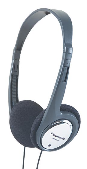 ?couteurs filaire supra-aural, design clip, prise jack 3,5mm - gris argent