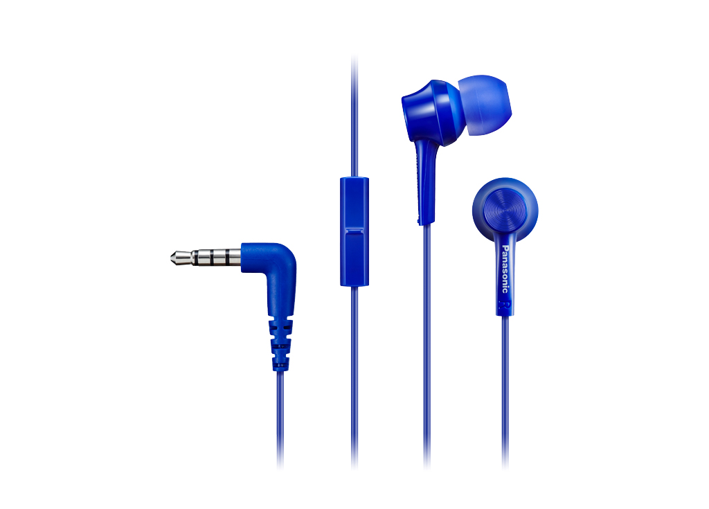 RP-TCM115E-A - Cuffie In-Ear, headset, inserti intercambiabili, blu