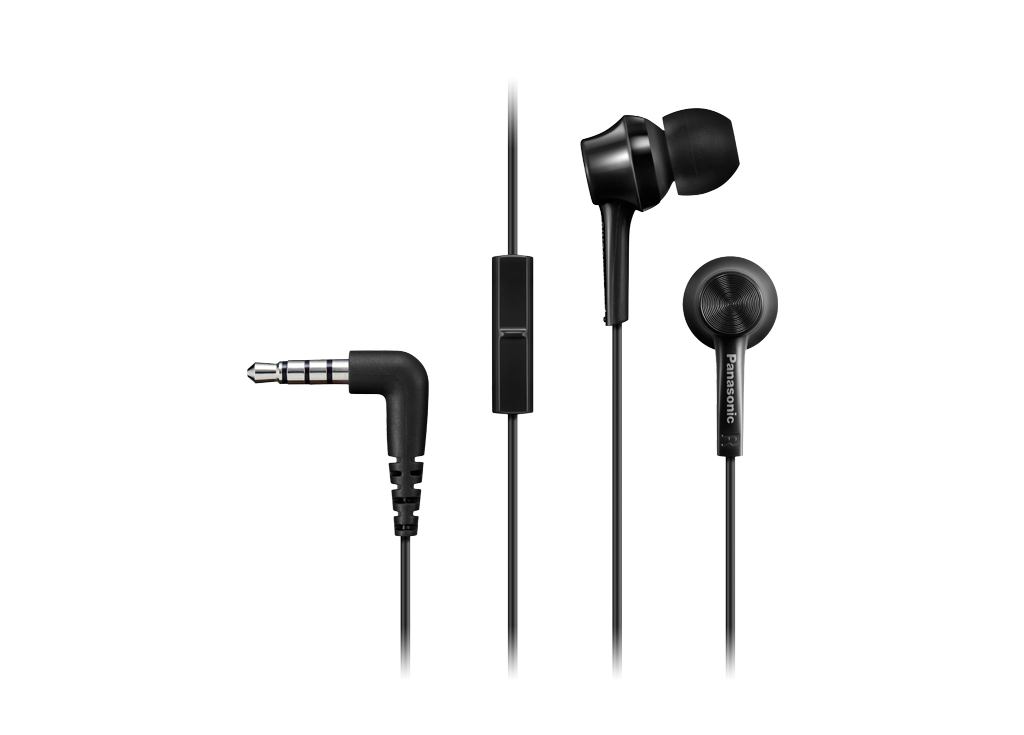 RP-TCM115E-K - Cuffie In-Ear, headset, inserti intercambiabili, nere