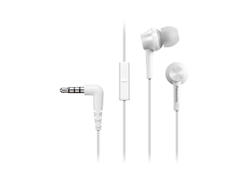 RP-TCM115E-W - Cuffie In-Ear, headset, inserti intercambiabili, bianche