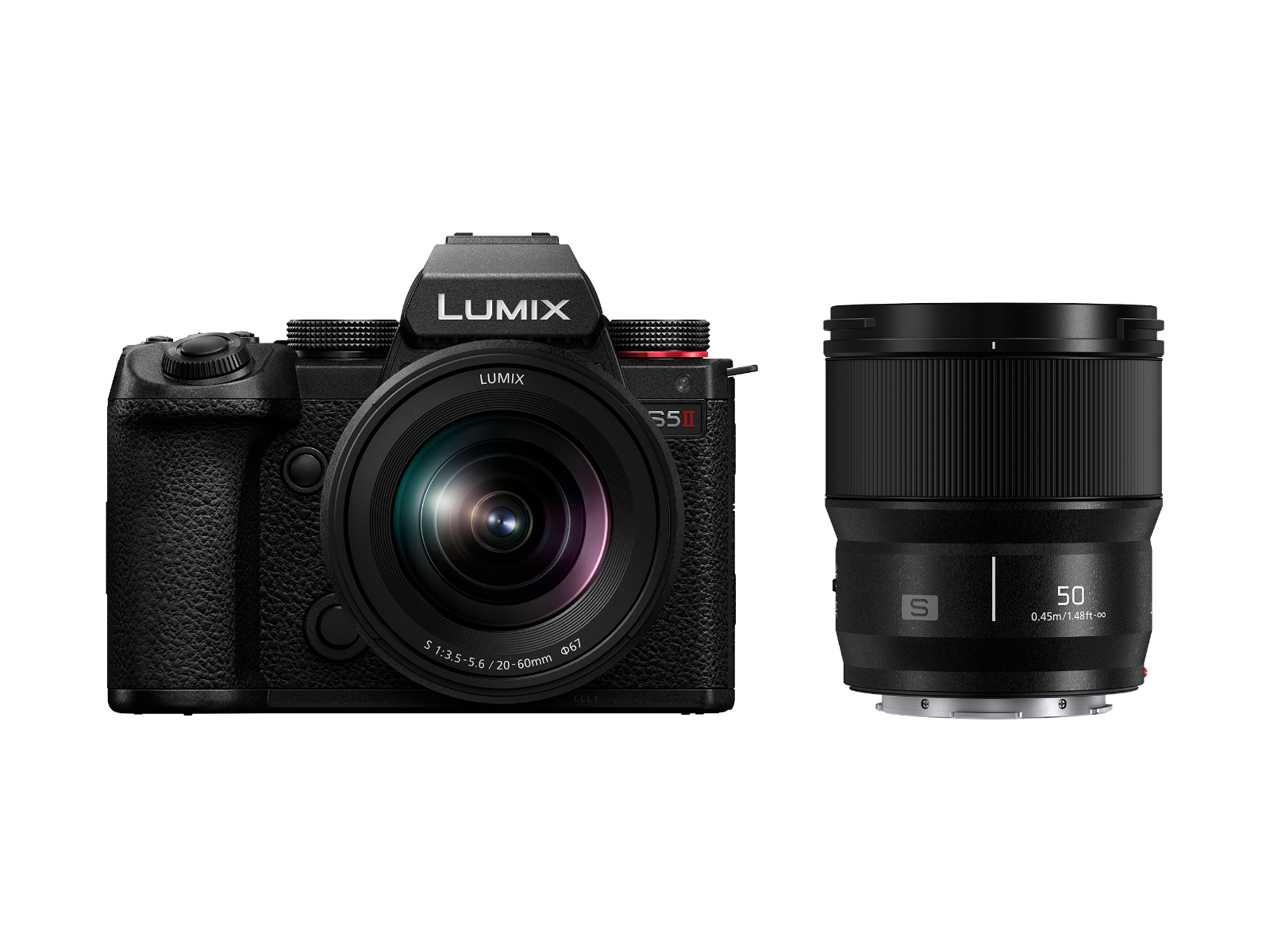 Lumix S5II Hybride Plein Format + 20-60mm F3.5-5.6 + 50mm F1.8