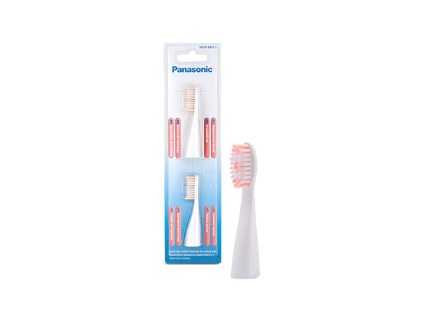 WEW0965W503 - Brosse à dents de rechange pour EW-DS90, lot de 2, blanc